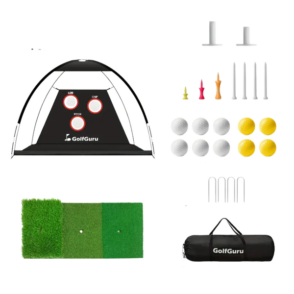 Golf Practice Net With Mat Target & Accessories 300X200cm Nets Cages & Mats