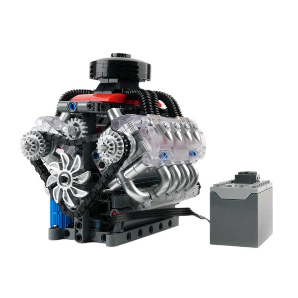 V8 Engine Simulation Model Blocks Building Toys Sets & Packs