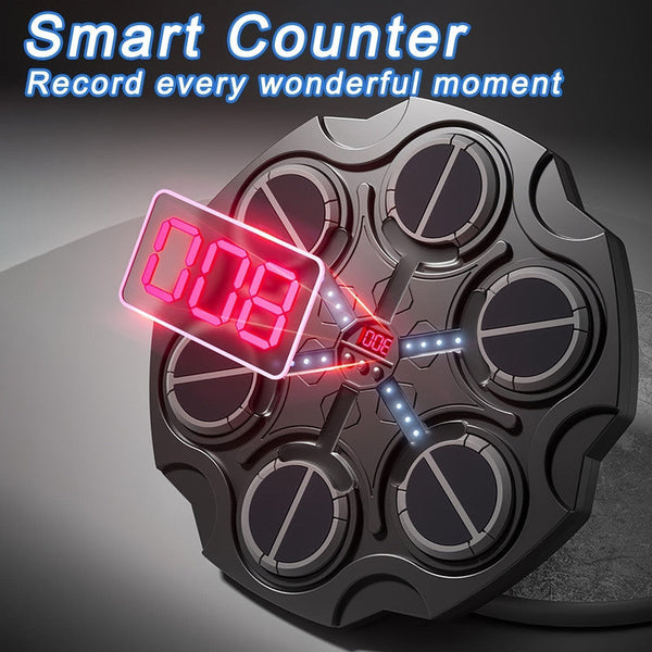 Wall Mounted Smart Boxing Game With Led & Gloves Video Game Consoles
