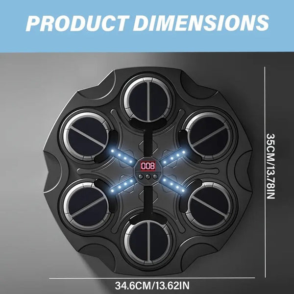 Wall Mounted Smart Boxing Game With Led & Gloves Video Game Consoles