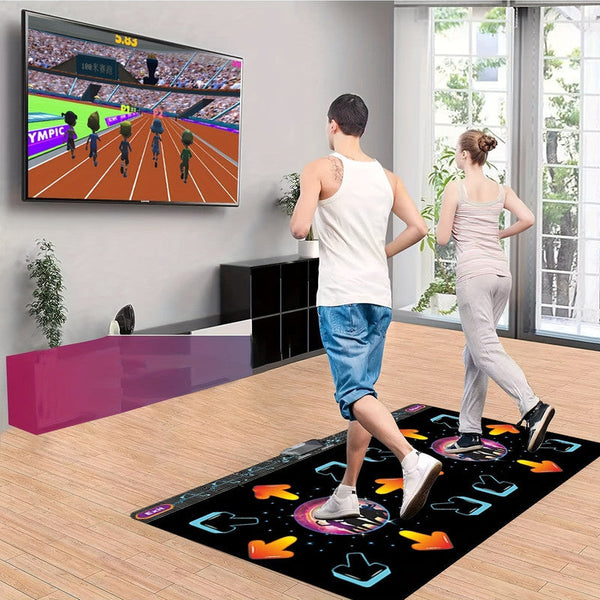 2 Player Dance Mat Game With Motion Sensor Controllers & Attachments
