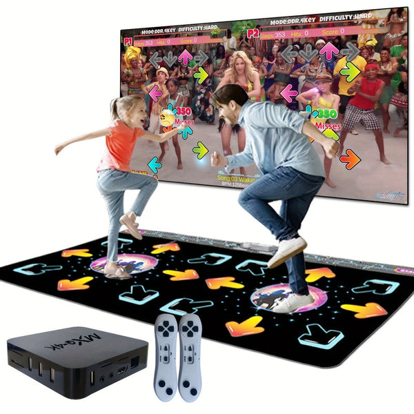 2 Player Dance Mat Game With Motion Sensor Controllers & Attachments