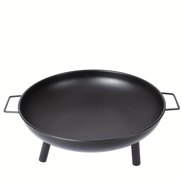 Outdoor Metal Fire Pit Bowl With Handles & Legs Fire Pits
