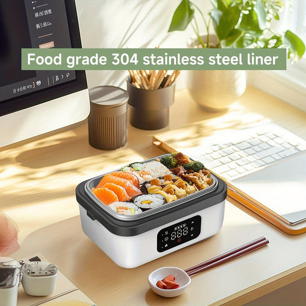1000Ml Electric Heated Lunch Box Usb Rechargeable 8000Mah Battery Lunchboxes