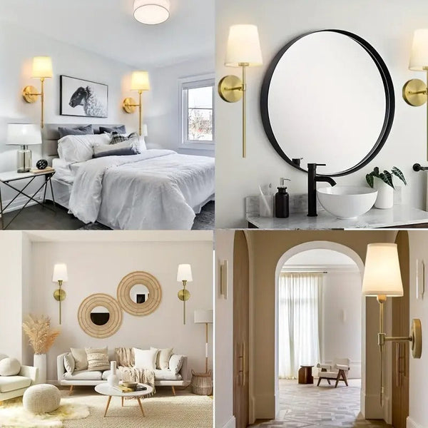 Battery Wall Sconces Set Of 2 With Remote Wall Lights