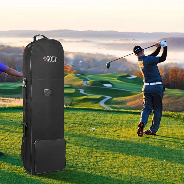 Golf Travel Bag With Wheels 128Cm Heavy Duty Polyester Golf Club Bags