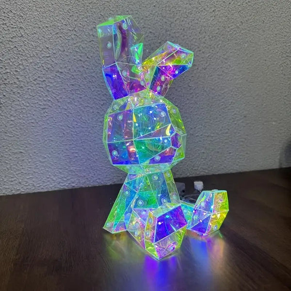 Rabbit Led Light Bunny Lamp Usb/Battery Powered Blue Lamps