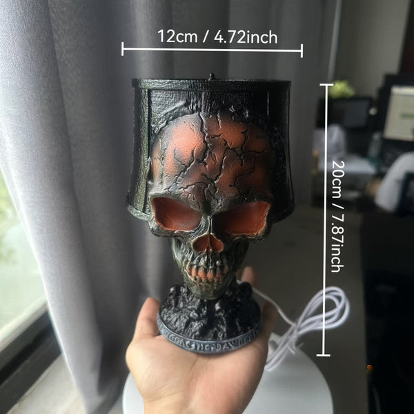 Lava Skull Lamp Usb Halloween Night Light Night Lights