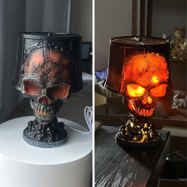 Lava Skull Lamp Usb Halloween Night Light Night Lights