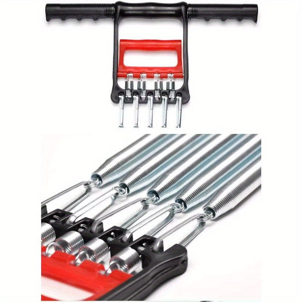 1Pc Multifunctional Spring Pedal Puller Fitness Tensioner Black Resistance Trainers