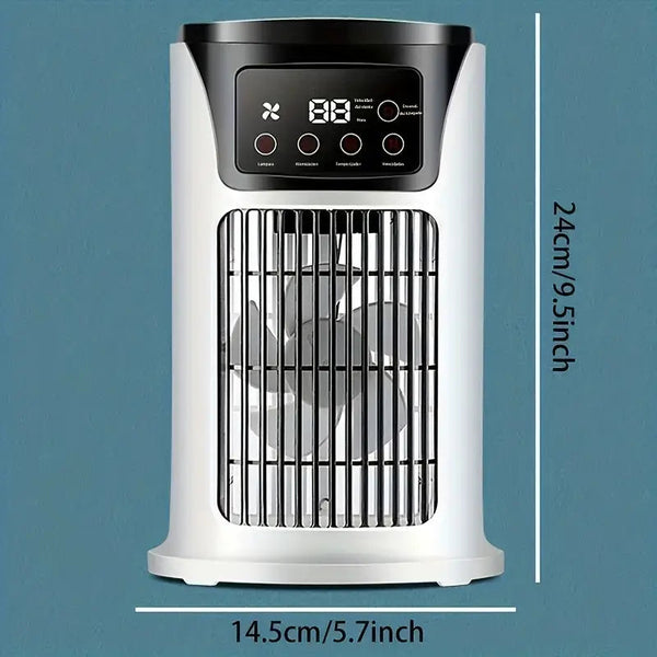 Smart Ac With 7 Led Mood Lights Usb Powered Portable Fans