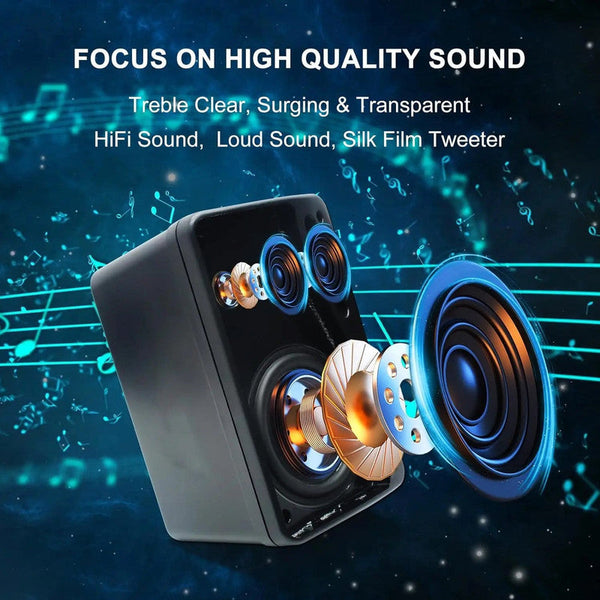 3 Way Waterproof Wall Mount Speakers Black Home Speakers & Subwoofers