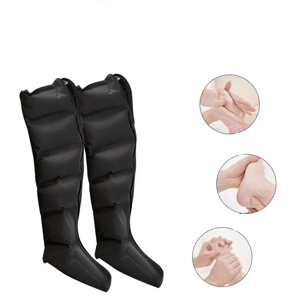 360 Air Pressure Leg Massager Boots With Remote Black Massagers