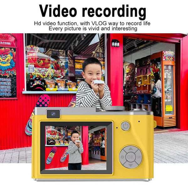 Uhd Digital Camera Yellow Digital Cameras