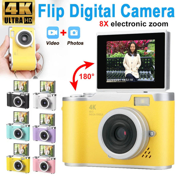 Uhd Digital Camera Yellow Digital Cameras