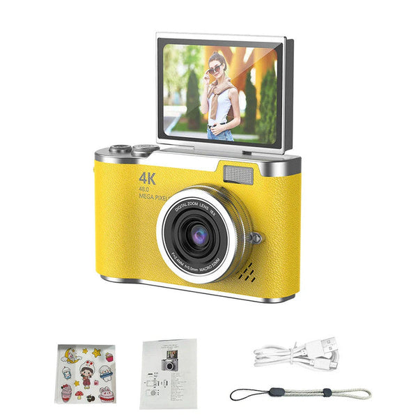 Uhd Digital Camera Yellow Digital Cameras