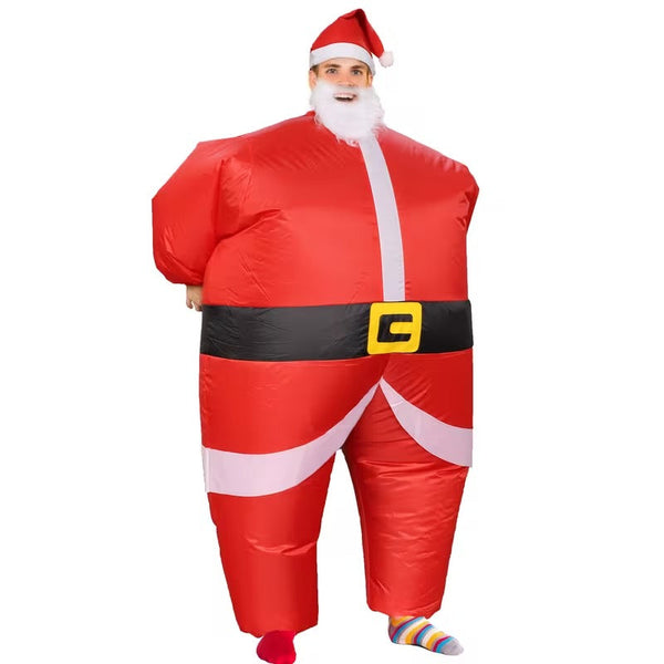 Santa Costume Self Expanding Christmas Suit Unisex Costumes