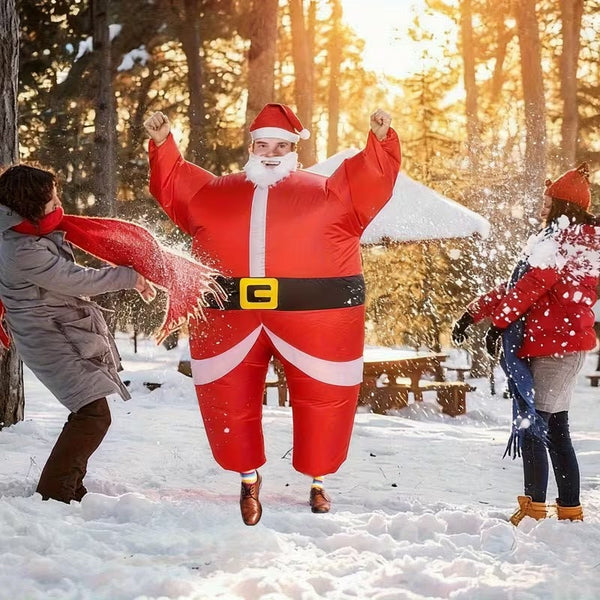 Santa Costume Self Expanding Christmas Suit Unisex Costumes