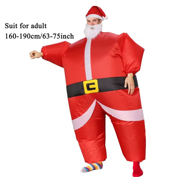 Santa Costume Self Expanding Christmas Suit Unisex Costumes