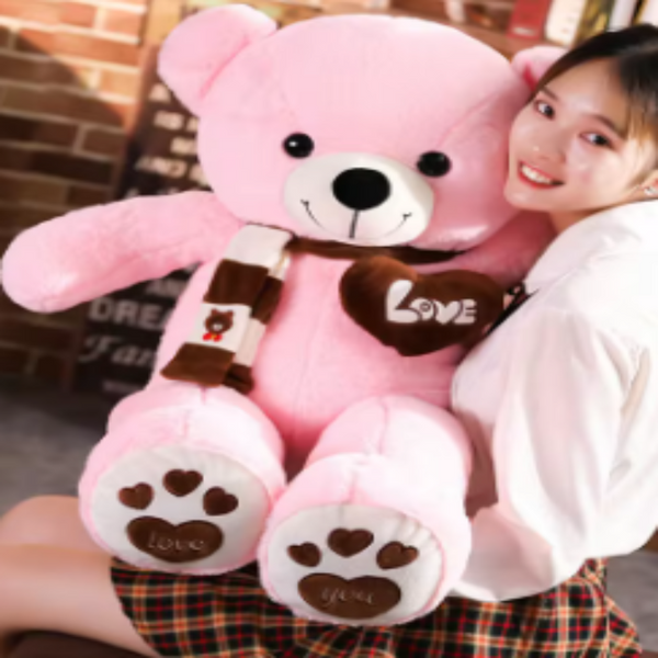 Huge 100Cm Giant Pink Teddy Bear Soft Plush Plush Toys