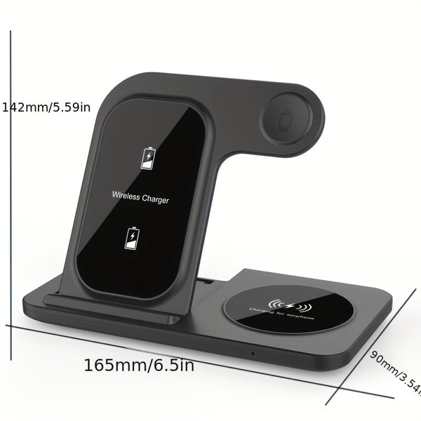 3 In 1 Fast Wireless Charger For Iphone Apple Watch Airpods Chargers & Cradles