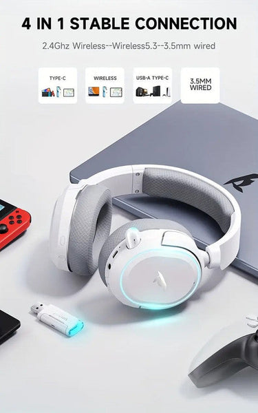 Wireless Gaming Headset With Surround Sound Headsets