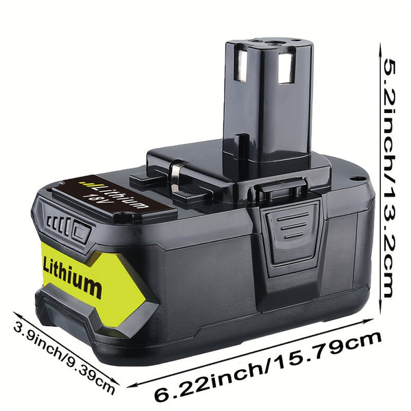 2Pcs Lithium Ion Battery For Ryobi One+ Single Use Batteries