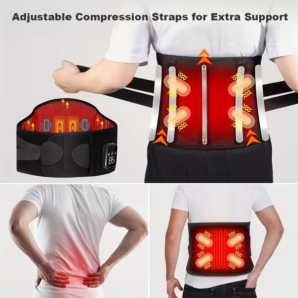 Heated Waist Massager Belt Usb Rechargeable Massagers
