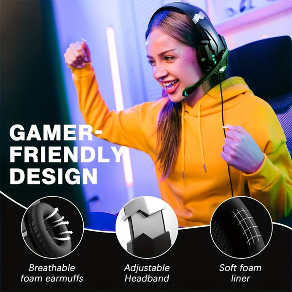 Ps5 Wired Gaming Headset With 40Mm Surround Sound Headsets