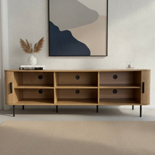 Florence 2 Door Entertainment Unit Oak Tv Stands & Entertainment Units
