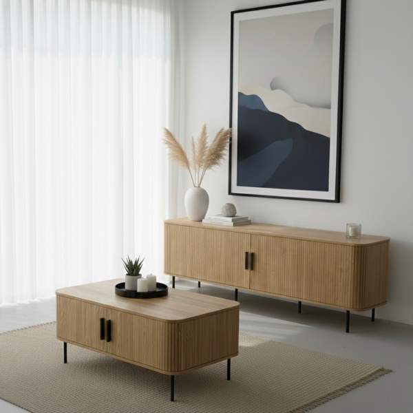 Florence 2 Door Entertainment Unit Oak Tv Stands & Entertainment Units
