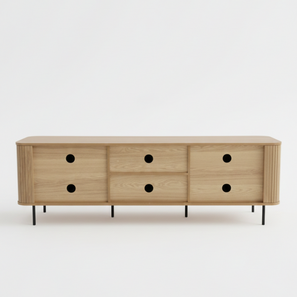 Florence 2 Door Entertainment Unit Oak Tv Stands & Entertainment Units