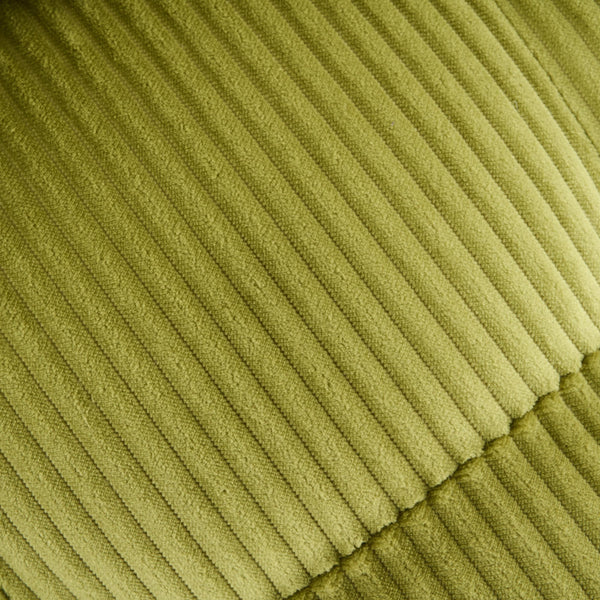 Comforro Hando Compressed Green Striped Corduroy Lounge Chair Sofas Armchairs & Couches