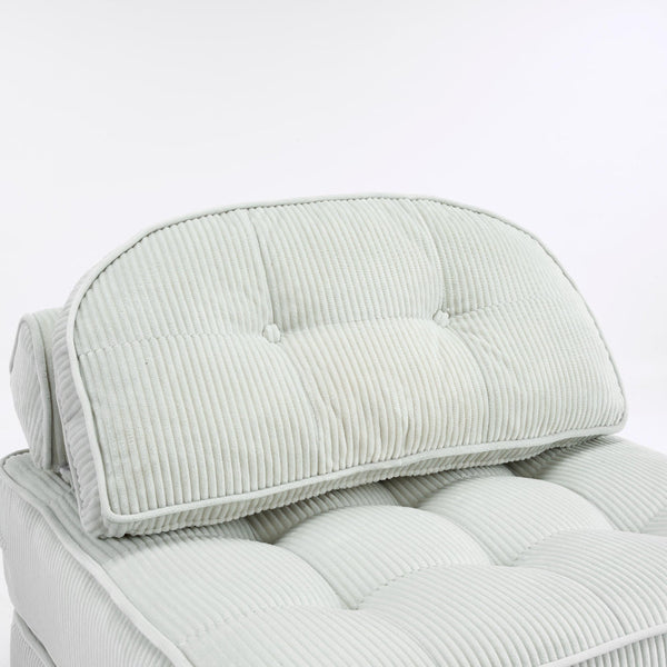 Comforro Hando Compressed Lounge Chair Light Grey Corduroy Sofas Armchairs & Couches
