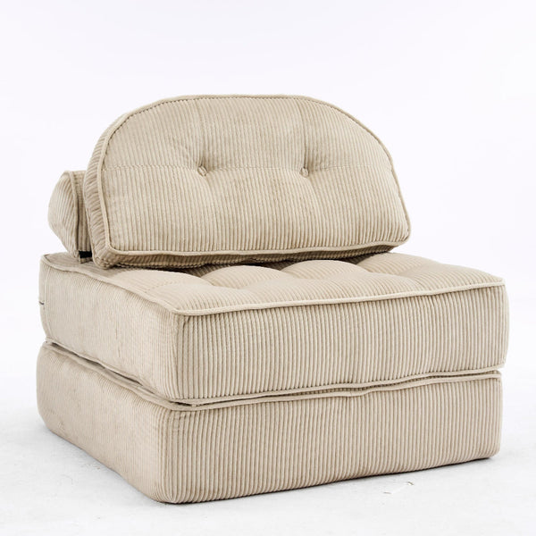 Comforro Hando Compressed Chair Foldable Corduroy Lounge Sofas Armchairs & Couches