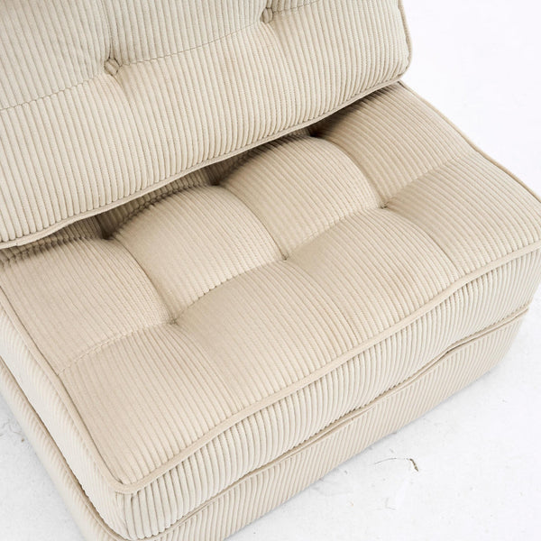 Comforro Hando Compressed Chair Foldable Corduroy Lounge Sofas Armchairs & Couches