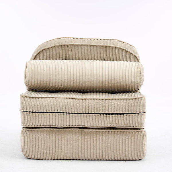 Comforro Hando Compressed Chair Foldable Corduroy Lounge Sofas Armchairs & Couches