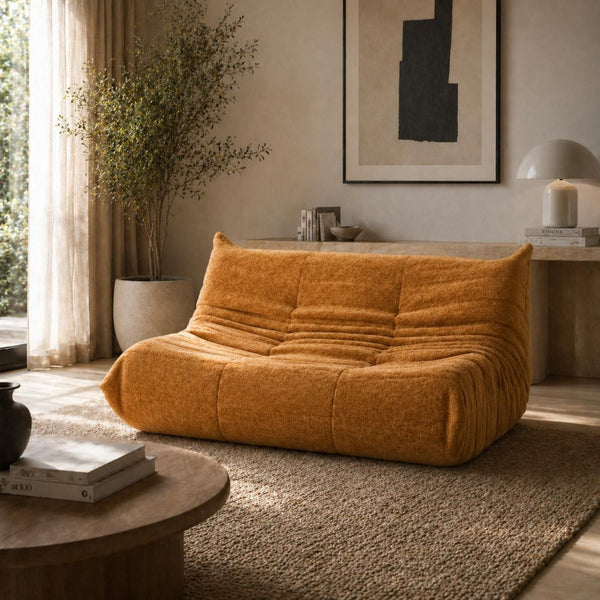 Flutto 2 Seater Lounge Chair Yellow Modern Casual Sofa Sofas Armchairs & Couches