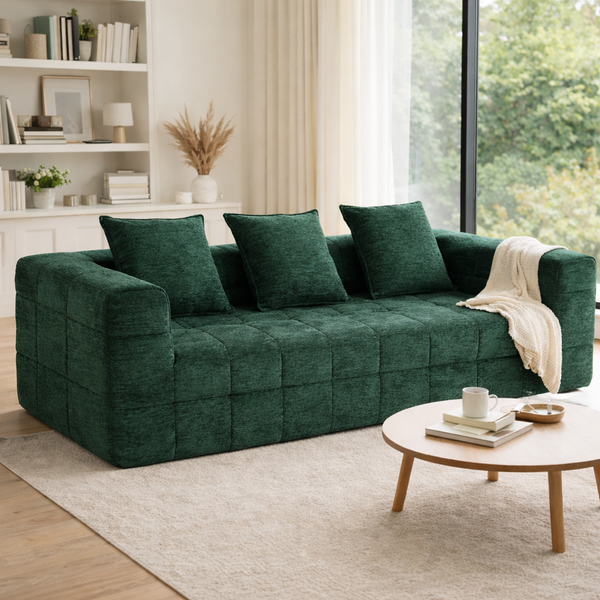 Monda 3 Seater Compressed Sofa Green Sofas Armchairs & Couches