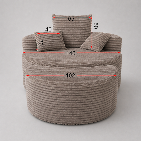 Leon Lounge Armchair Coffee | Modern Minimalist Design Sofas Armchairs & Couches