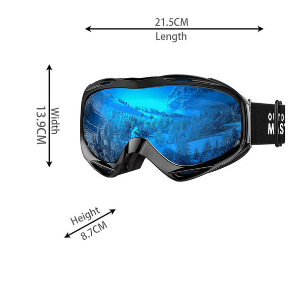 Outdoormaster Otg Ski Goggles Over Glasses Snowboard For Men Women Youth 100% Uv Protection Om 5 Sunglasses Goggles