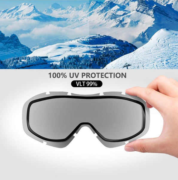 Outdoormaster Otg Ski Goggles Over Glasses Ski/Snowboard For Men Women & Youth 100% Uv Protection Om 5 Goggles & Sunglasses
