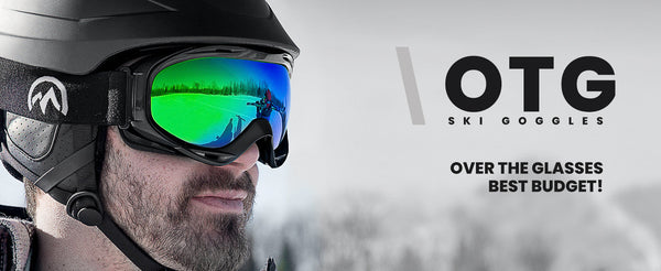 Outdoormaster Otg Ski Goggles Over Glasses Ski/Snowboard For Men Women & Youth 100% Uv Protection Om 5 Goggles & Sunglasses