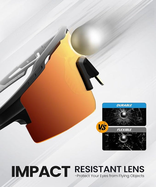 Outdoormaster Hawk Ii Polarized Sports Sunglasses For Men Women Tac 100% Uv400 Protection Tr90 Frame Cycling Baseball Running Fishing Golf Glasses Bla