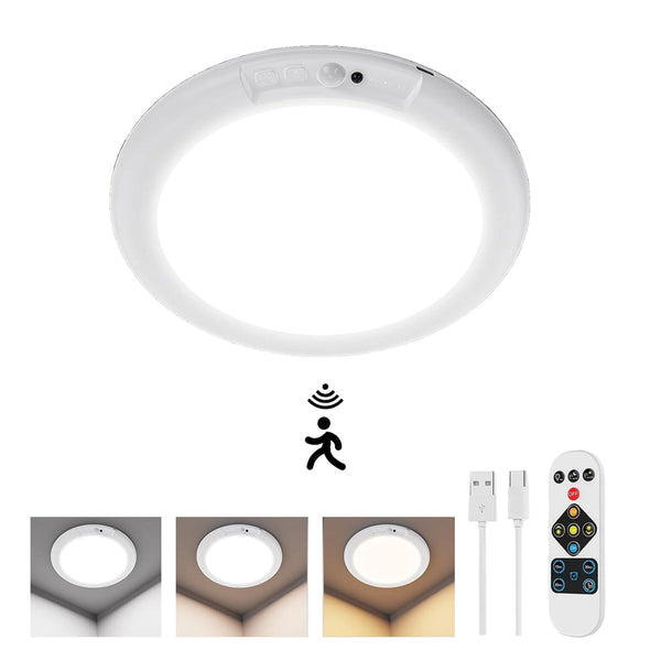 Rechargeable Motion Sensor Ceiling Light 3 Colors Dimmable Led Wall & Ceiling Lights