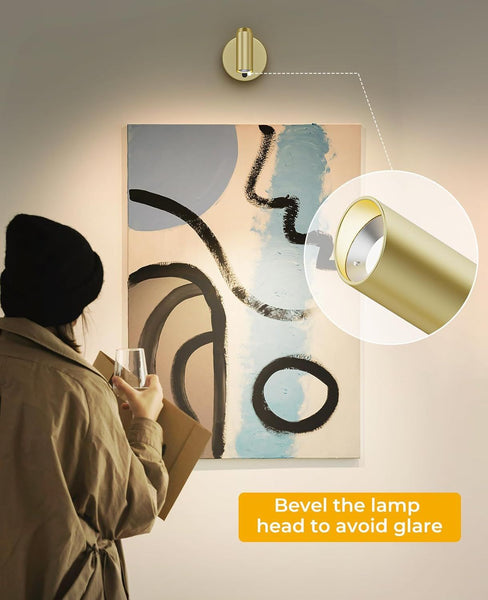 Battery Operated Picture Light With Remote Control Dimmable Cct Art Wall Fixtures