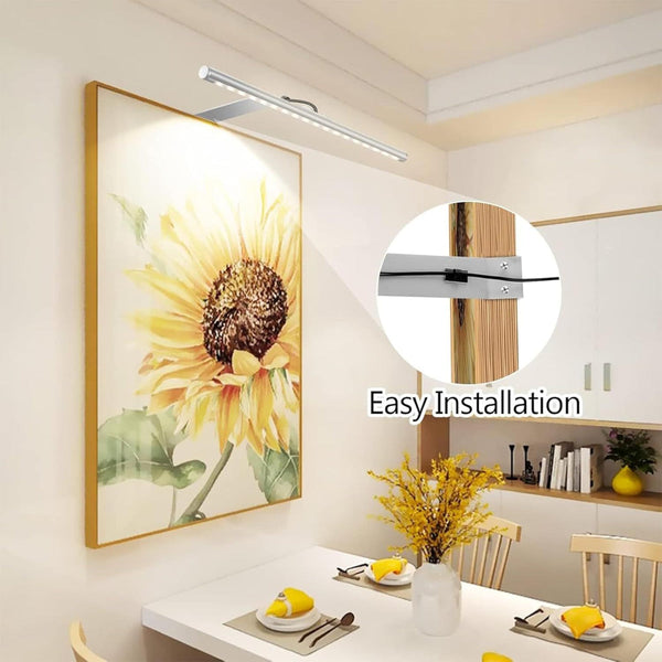13.5" Led Picture Light Dimmable Remote Control Warm White Wall Lights