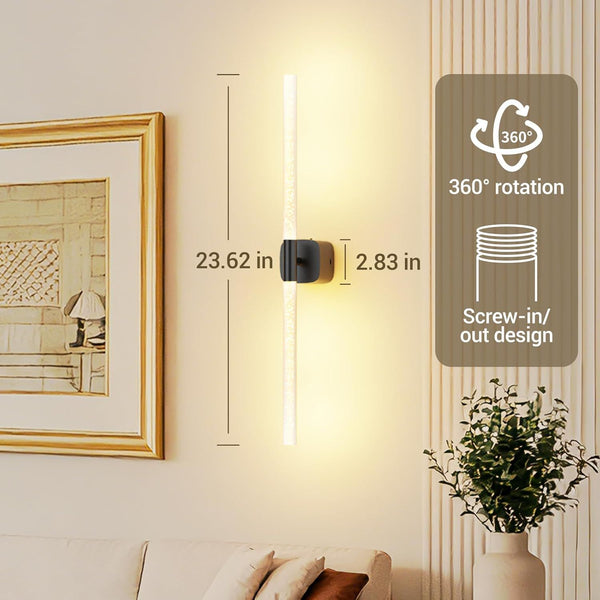 Black Battery Operated Wall Sconce Set Of 2 Rechargeable Wireless Lights Wall Fixtures