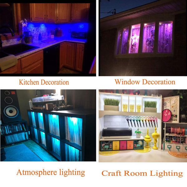 Rgb Color Changing Led Under Cabinet Lighting Kit 4 Packs Other Lighting & Fans