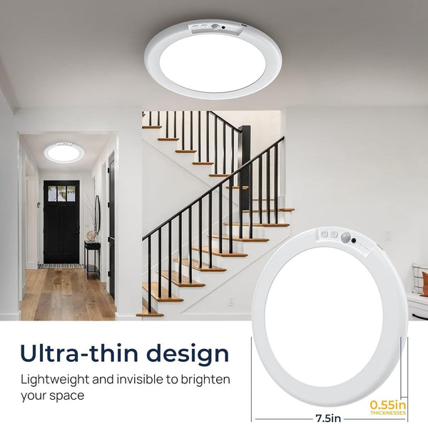 Rechargeable Motion Sensor Led Ceiling Light 4 Pack Sensors & Motion Detectors